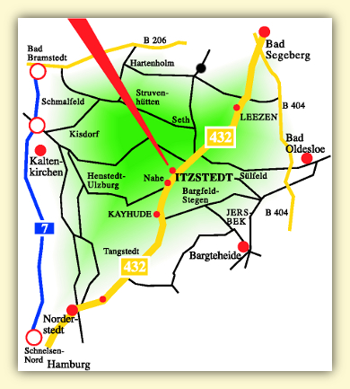 Anfahrt Haus Itzstedt